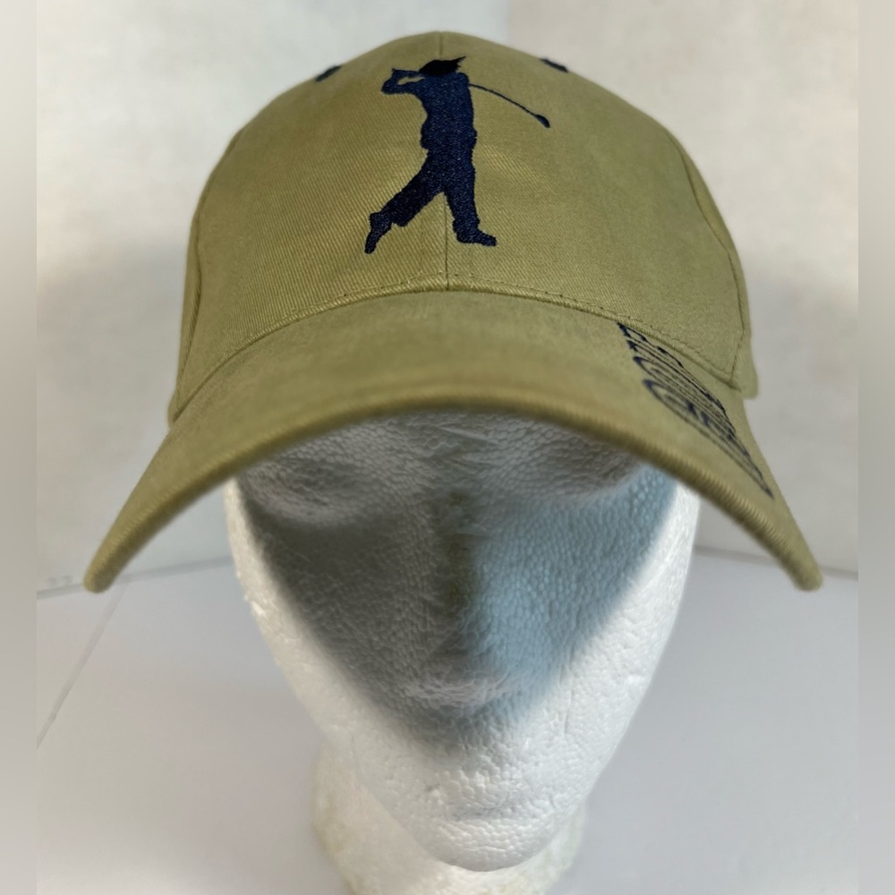 Golfer Golf Baseball Cap Strapback Hat Tan One Size Adjustable Casual Wear